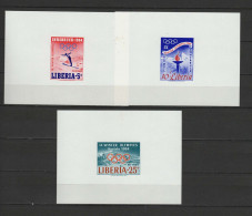 Liberia 1963 Olympic Games Innsbruck Set Of 3 S/s Imperf. MNH -scarce- - Winter 1964: Innsbruck