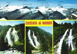 MULTIPLE VIEWS, BRIDGE, MOUNTAIN, CASCADE, TRENTINO, ITALY, POSTCARD - Other & Unclassified