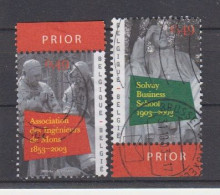BELGIË - OPB - 2003 - Nr 3160/61 (PRIOR Boven En Onderaan) - Gest/Obl/Us - Used Stamps