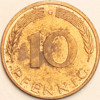 Germany Federal Republic - 10 Pfennig 1984 G, KM# 108 (#4681) - 10 Pfennig