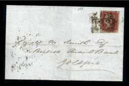 ● GRAN BRETAGNA 1848 ֍ 1 Penny Bruno Rosso ● Su Busta ● Storia Postale ● Da Inverness A Golspie ● Lotto N. 6 ● - Lettres & Documents