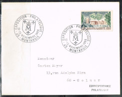 EXP-L52 - FRANCE Cachet Comm. Illustré Sur Lettre Exposition Philatélique Montargis 1966 - Commemorative Postmarks