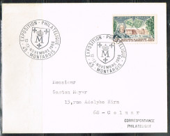 EXP-L52 - FRANCE Cachet Comm. Illustré Sur Lettre Exposition Philatélique Montargis 1966 - Cachets Commémoratifs