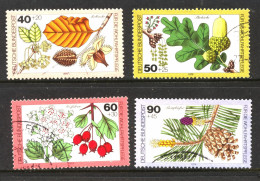 Série Complète 4 Timbres Oblitérés D’ALLEMAGNE 1979 : N° YT 870 à 873 - 170 - Oblitérés