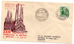 Carta Con Matasellos Commemorativo   Feria De Muestras 1955 - Briefe U. Dokumente