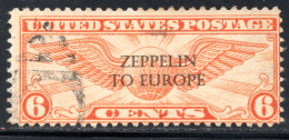 2574.USA  1934 AIR POST 6 C. ZEPPELIN TO EUROPE UNIDENTIFIED OVERPR.POSSIBLY PRIVATELY MADE/BOGUS,THIN SEE BLACK ARROW - Erinnophilie