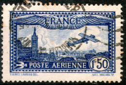 France,1931,C6a XF Used 1.50fr Ultramarine Airmail From 1931:as Scan - 1927-1959 Matasellados