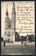 AK Braunschweig, Katharinenkirche Mit Pferdekutsche Und Passanten  - Braunschweig
