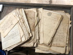 Lot De 100 Documents Français XVIIIeme Siècle - Historische Dokumente