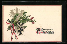 AK Weihnachtsgruss Mit Eisernem Kreuz  - Weltkrieg 1914-18