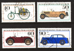Série Complète 4 Timbres Oblitérés D’ALLEMAGNE 1982 : N° YT 955 à 958 - 171 - Used Stamps