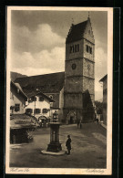 AK Zell Am See, Marktplatz Mit Wettersäule  - Other & Unclassified