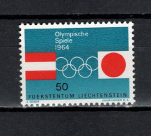 Liechtenstein 1964 Olympic Games Tokyo / Innsbruck Stamp MNH - Ete 1964: Tokyo