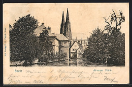 AK Soest, Grosser Teich Mit Kirche  - Soest