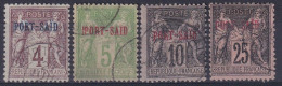 Port-Said          4-5-7-11 Oblitérés - Oblitérés