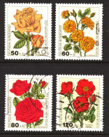 Série Complète 4 Timbres Oblitérés D’ALLEMAGNE 1982 : N° YT 982 à 985 - 172 - Used Stamps