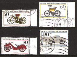Série Complète 4 Timbres Oblitérés D’ALLEMAGNE 1983 : N° YT 1000 à 1003 - 173 - Used Stamps