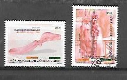 TIMBRE OBLITERE DE COTE D'IVOIRE DE 2005 N° MICHEL 1329/33 - Ivoorkust (1960-...)