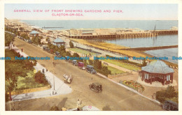 R114193 General View Of Front Showing Gardens And Pier. Clacton On Sea - World