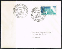 EXP-L56 - FRANCE Cachet Comm. Sur Lettre Framexville LE HAVRE 1967 - Commemorative Postmarks