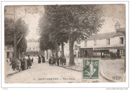 CPA - 95 Val D'Oise- Saint Gratien - Place Catina - Restaurant De La Place De Catina - Animation - Saint Gratien