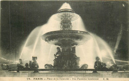 PARIS 01 Illumination De La Fontaine Place De La Concorde - Paris (01)
