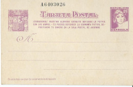 ENTIER POSTAL REPUBLICA ESPANOLA - 1931-....