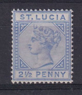 St Lucia: 1891/98   QV   SG46    2½d   [Die II]   MNH - St.Lucia (...-1978)