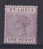 St Lucia: 1891/98   QV   SG44    1d   [Die II]   MH - St.Lucia (...-1978)