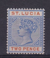 St Lucia: 1891/98   QV   SG45    2d   [Die II]   MNH - St.Lucia (...-1978)