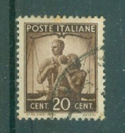 ITALIE - N°482 Oblitéré - Série Courante. Democratica. - 1946-60: Usados