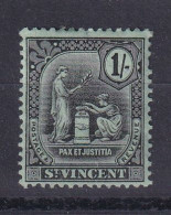 St Vincent: 1909   Emblem (inscr. 'Postage Revenue')   SG101     1/-     MH - St.Vincent (...-1979)