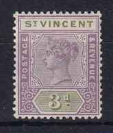 St Vincent: 1899   QV    SG70     3d   MH - St.Vincent (...-1979)