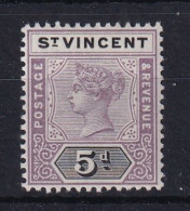 St Vincent: 1899   QV    SG72     5d   MH - St.Vincent (...-1979)