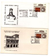 2 Cartas  Con Matasellos  Commemorativos  De 1990 - Briefe U. Dokumente