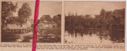 St Oedenrode - Watermolen Ingestort - Orig. Knipsel Coupure Tijdschrift Magazine - 1925 - Unclassified