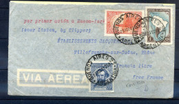 060524 Lettre PA ARGENTINE A FRANCE LIBRE  1941  Censure Avec Double Cachets Allemands - 1927-1959 Cartas & Documentos