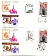 2 Cartas  Con Matasellos  Commemorativos  De 1991 - Storia Postale