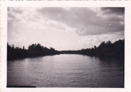 Photo Originale 1953-  Militaria - Vietnam -  Canal Cho Gao - En Route Sur Phnom Penh - War, Military