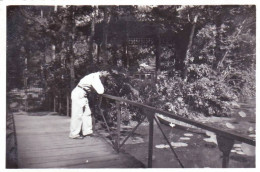Photo Originale -militaria - Cambodge - Cochinchine - 1953 - PHNOM PEN  - Au Jardin Botanique - War, Military