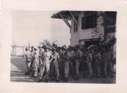 Photo Originale -militaria - Viet Nam - Cochinchine - 1949 - SAIGON - Groupe D Intervention A Courbet - War, Military