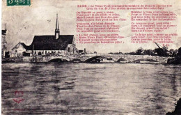 89 - Yonne -  SENS - Le Vieux Pont Pendant L Inondation Du 21 Au 24 Janvier 1910 - Sens
