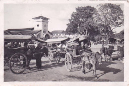 Photo Originale -1948-militaria - Viet Nam - Cochinchine -CAN-THO -marché Couvert - Station Des "boites Dallumettes" - Guerre, Militaire