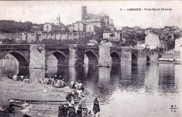 87 - Haute Vienne - LIMOGES -  Pont Saint Etienne Et Ses Lavandieres - Limoges
