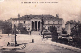 87 - Haute Vienne - LIMOGES - Palais De Justice Et Statue De Gay Lussac - Limoges