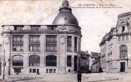 87 - Haute Vienne - LIMOGES - Hotel Des Postes Et Entrée Des Bureaux De La Nouvelle Prefecture - Limoges