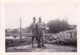 Photo Originale 1952-  Militaria - Cambodge - Phnom Penh -  Base Marine Phnom Penh - Krieg, Militär