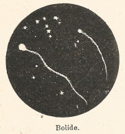 Bolide - 1924 Xilografia D'epoca - Vintage Engraving - Gravure - Publicités