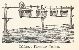 Telferago Fleeming Yenkin - 1930 Xilografia - Vintage Engraving - Gravure - Publicités