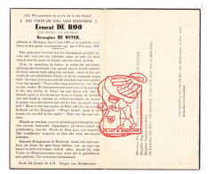 DP Ernest De Roo 39j. ° Bavegem St-Lievens-Houtem 1907 † In Den Guren Winternacht 1947 De Wever / Van Der Putten Brisard - Imágenes Religiosas